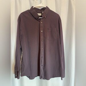 Dockers Blue & Red Checkered Long Sleeve Button Down Shirt Size XL